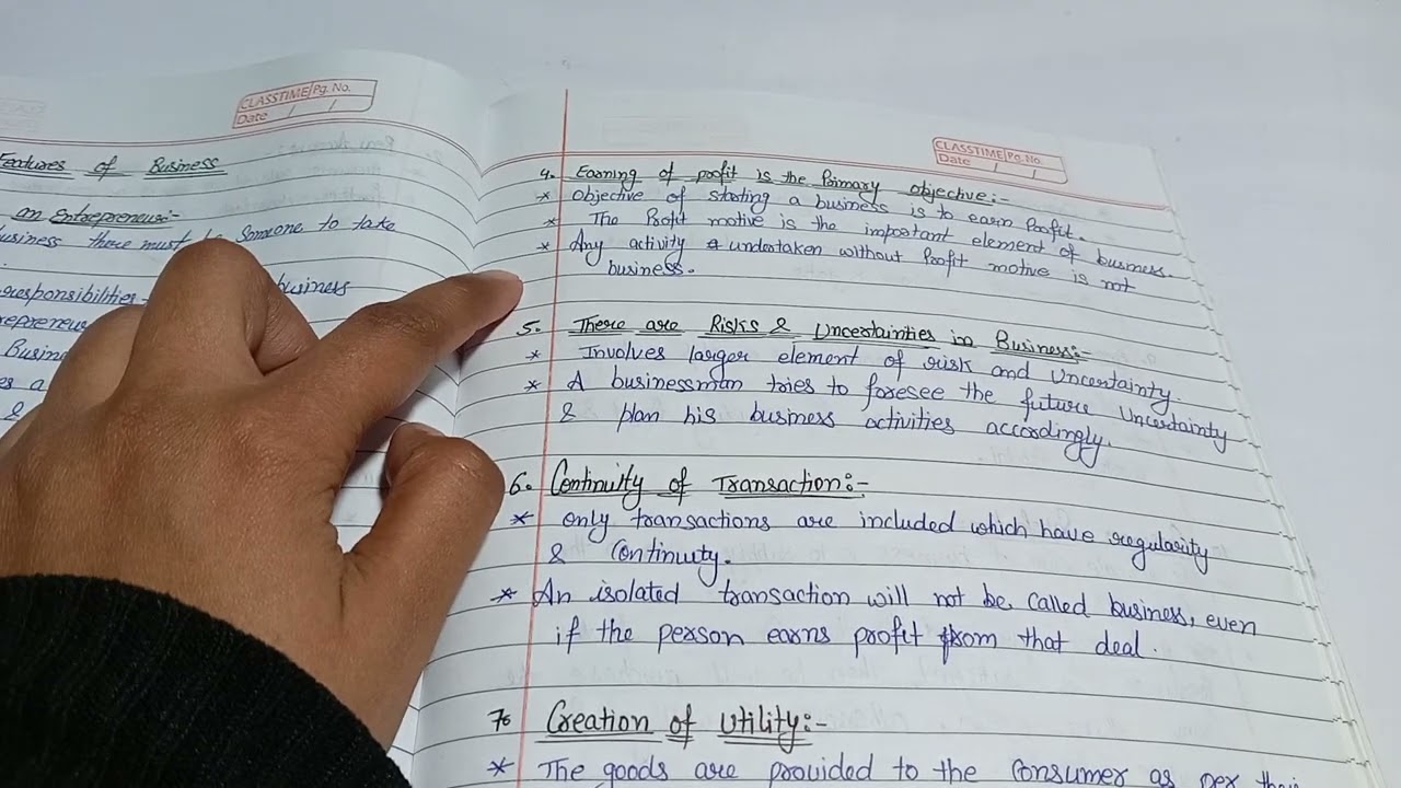 Features of Business || Business notes for B.com, M.com, BBA, MBA