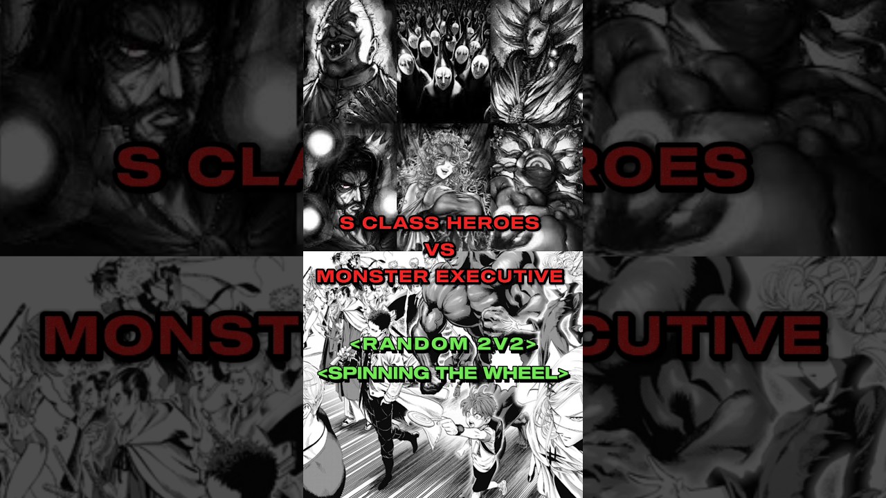 S class heroes vs monster association (random 2v2) #onepunchman
