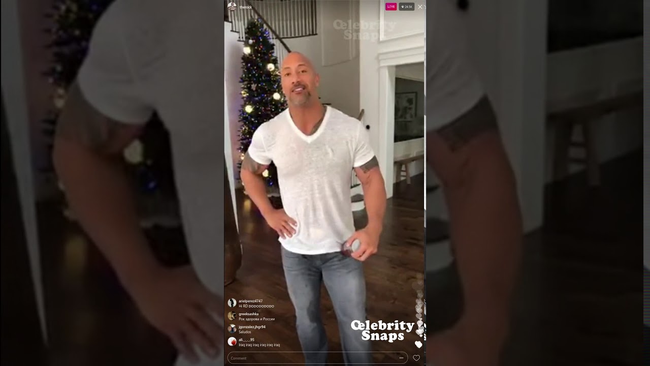 Dwayne Johnson "The Rock" Instagram Live Stream | 16 ... - 1280 x 720 jpeg 77kB