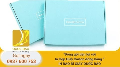 Sự tinh tế trong từng đường nét: Hộp giấy Carton từ In Bao Bì Quốc Bảo