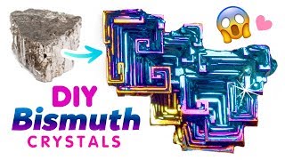 DIY RAINBOW BISMUTH CRYSTALS!! Make 
