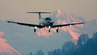 Witness the Power of the Pilatus PC-12 - LX-JFY and OO-PCJ