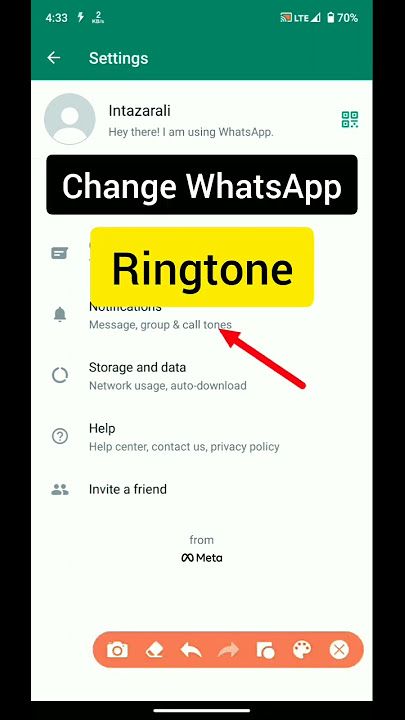 how to change whatsapp message ringtone (WhatsApp trick)