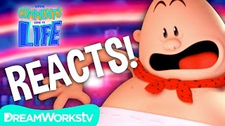 Captain Underpants REACTS to Captain Underpants TRAILER | YOUR COMMENTS COME TO LIFE!