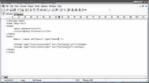 jQuery Tutorial   106   Email validation