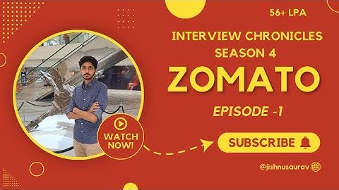 Zomato Interview Experience | Interview Chronicles | CSE | 2025 | #interviewchronicles #placement