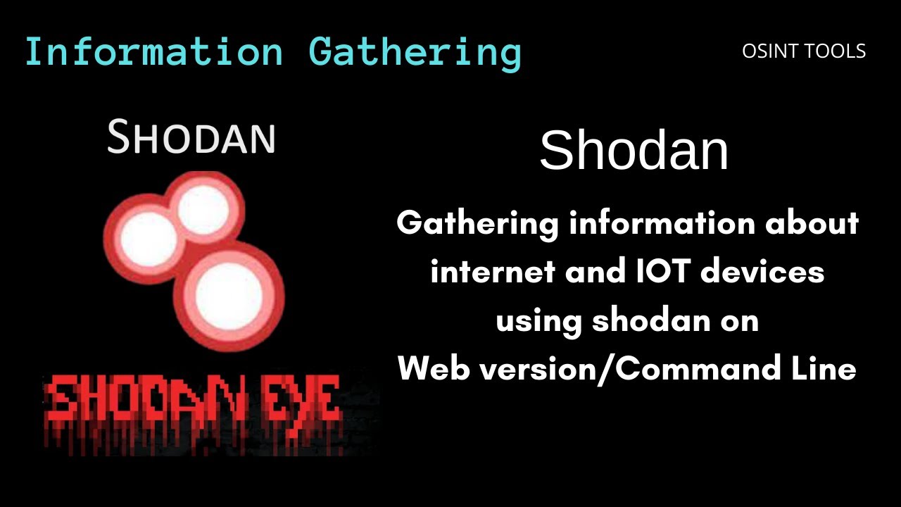 Scanning the internet using Shodan on web and Command line interface -  YouTube