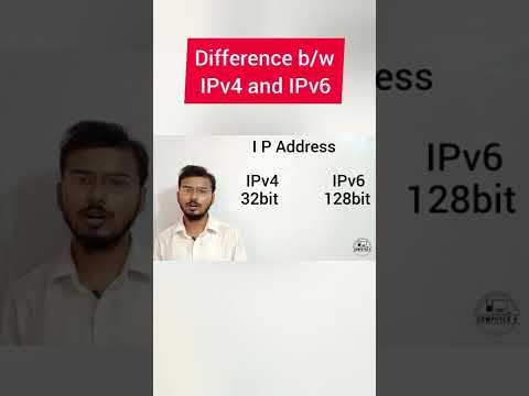 Difference between ipv4 and ipv6 address | ipv4 vs ipv6 | #shorts