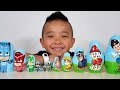 PJ Masks PAW Patrol Funny Surprise Egg Nesting Dolls Opening Ckn Toys