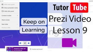 Prezi Video Tutorial - Lesson 9 - Recording, Trimming and Saving Video
