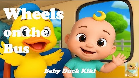 Wheels on the Bus with Kiki 🚌 | Fun Bus Song for Kids