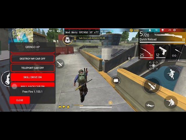 free fire hack gringo XP mode menu auto kill cs working br working guild war pushvideo #short #viral class=