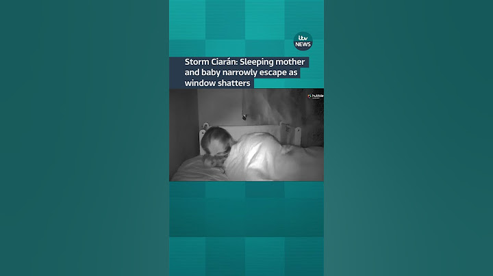 Storm Ciarán: Sleeping mother and baby narrowly escape as window shatters #ITVNews #Storm #uk