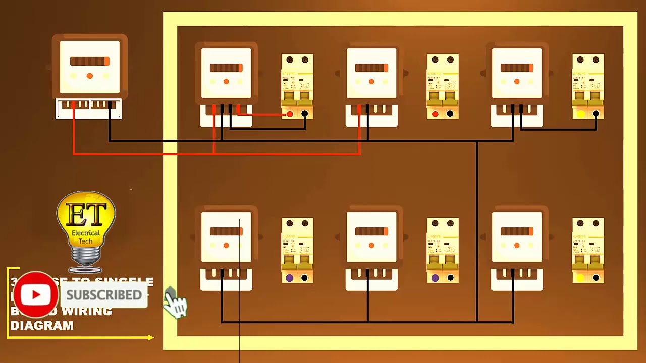 Three Phase Energy Meter Connection Wiring Diagram