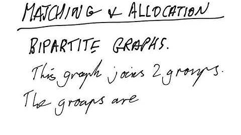 Matching & Allocation