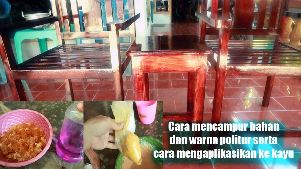 Cara Politur Kayu  dengan Shellak Spirtus dan Membuat  