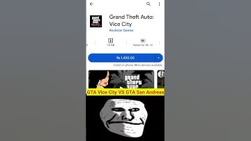 Thumbnail of downloads GTA Vice City VS GTA San Andreas 😱 #shorts #viralshorts