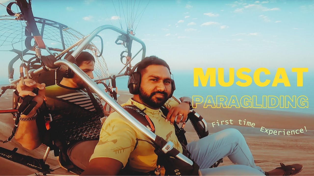 Sunset 🌅 Paragliding in Al Sawadi beach, Barka, Oman 🇴🇲