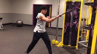 Standing Single Arm Cable Rows