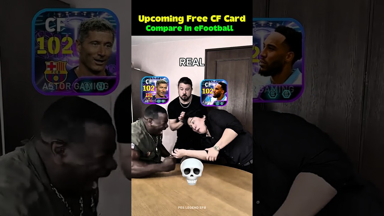 Upcoming Free Lewandowski vs Aubameyang Card compare In eFootball 2026 