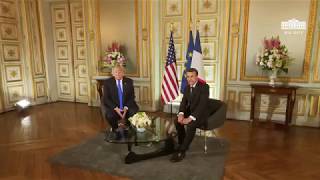 President Donald Trump Bilateral Meeting with President Emmanuel Macron