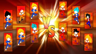 Stick Super Fight - VEGETA & GOKU vs GOKU & VEGETA screenshot 2