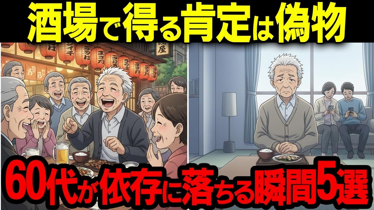 酒場で得る肯定は偽物。60代が依存に落ちる瞬間5選【シニア朗読雑学】