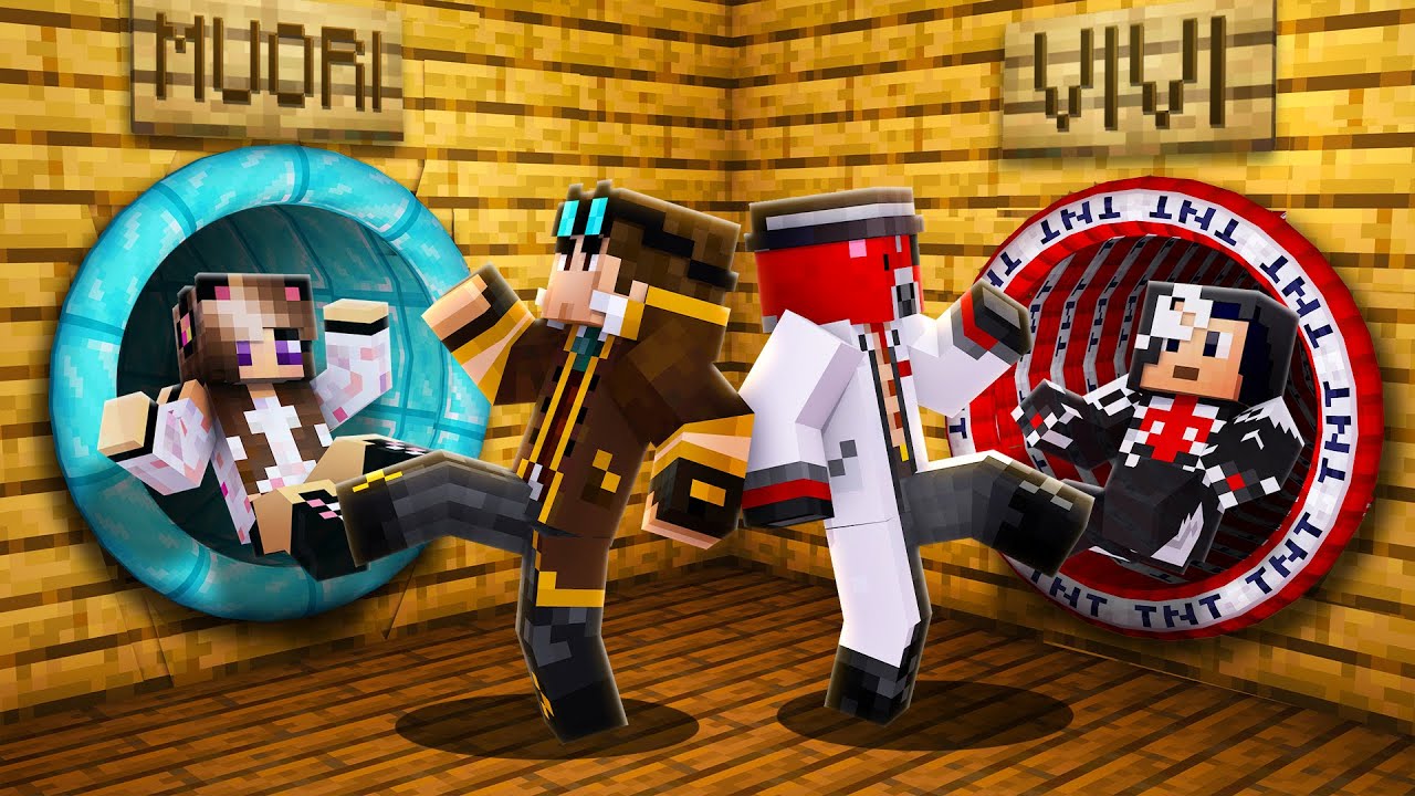 SCEGLI IL LATO CON PIÙ AMICI PER SOPRAVVIVERE SU MINECRAFT!!