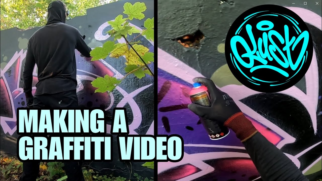 POV 📷 Making a GRAFFITI VIDEO with GOPRO cams 📷 Full process - Montana ...