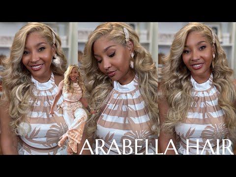 BLONDE AMBITION☀️💛 WATCH ME INSTALL THIS GORGEOUS BLONDE HIGHLIGHTED WIG | FT. ARABELLA HAIR