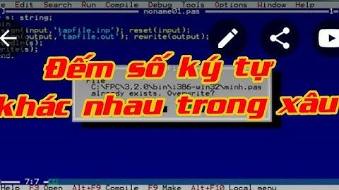 pascal đếm số ký tự khác nhau trong một xâu, đếm số kí tự, giải đề thi HSG môn Tin THCS