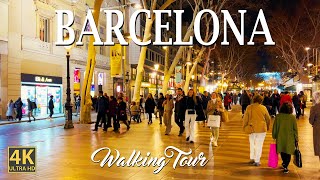 Barcelona, Spain 🇪🇸 - Night Walk 2024 - 4K HDR Walking Tour