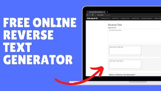 Free Reverse Text Generator (Mirror Text tool) screenshot 2