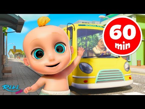 Колеса у автобуса | Wheels On The Bus | Nursery Rhymes for Babies - Loo Loo Kids