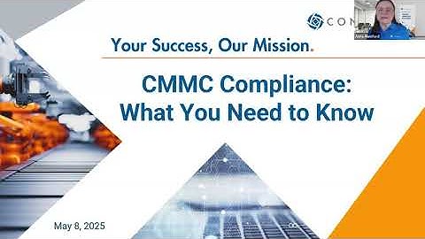 What You Need to Know: CMMC Compliance | CONNSTEP Webinar Series
