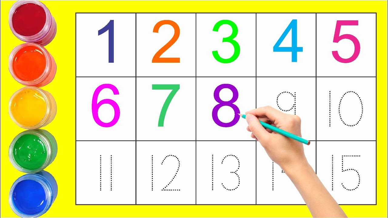 Counting Numbers | write and read numbers | 123 learning for kids | 1-15 | 123 counting for kids