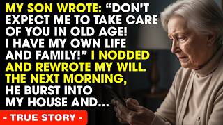 My Son Wrote: "Don't Expect Me To Take Care Of You In Old Age! I Have My Own Life And Family...