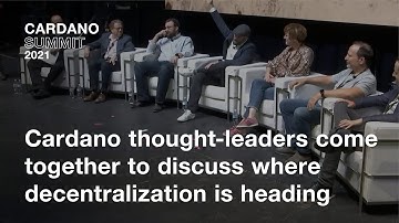 Cardano Summit 2021: Live Closing Panel