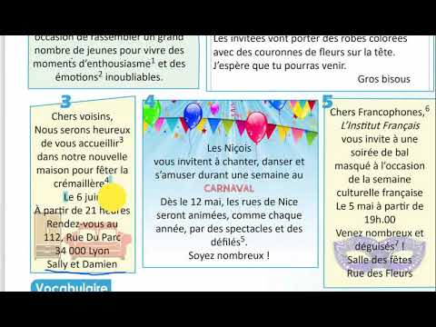 منهاج اللغة الفرنسية الحديث في سورية الصف التاسع الوحدة الأولى Suite De La Compréhension écrite 