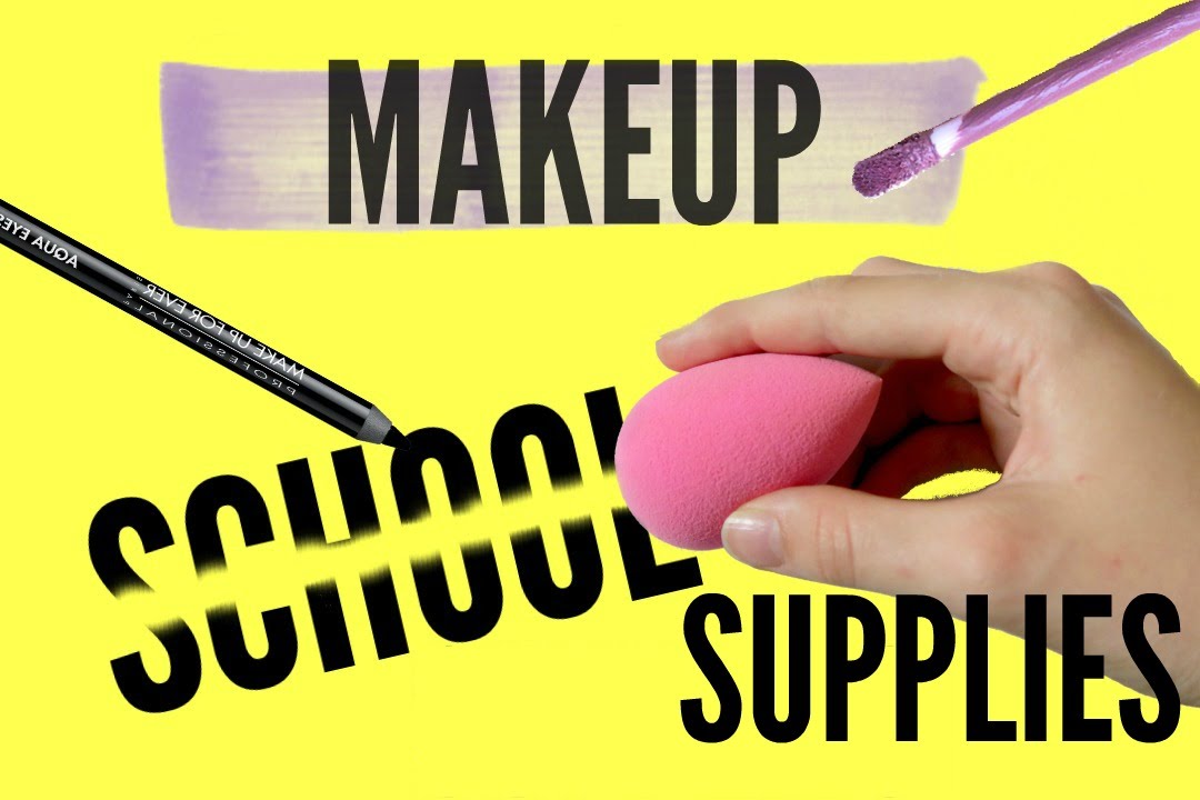 school supplies makeup