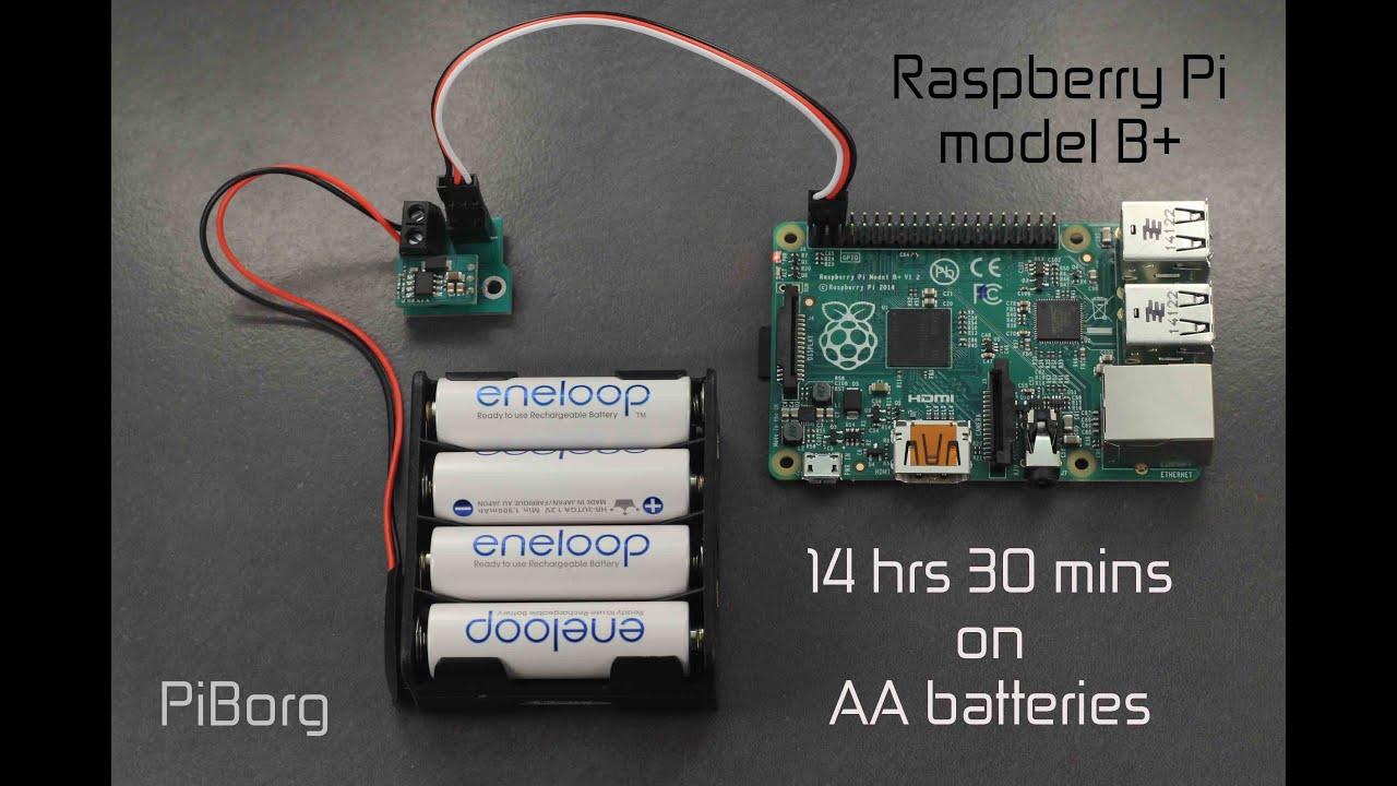 Battborg: Powering a Raspberry Pi from Batteries for 14 hours and