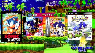 Sonic 1, Adventure 2, Generations Green Hill Zone and SA3 Sunset Hill Music Fused!!