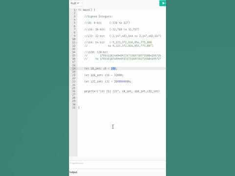 Rust #4 - Signed Integer - How to declare a variable of type Signed ...