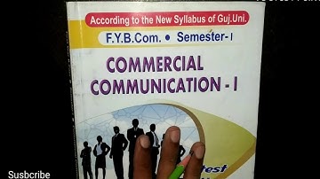 F Y B Com Sem 1 Commercial Communication Lec No 2 by Lucia Ma