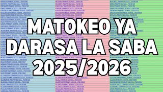 Matokeo Ya Darasa La Saba 2025-2026 Baraza La Mitihani Limetangaza Matokeo Ya La Saba 2025