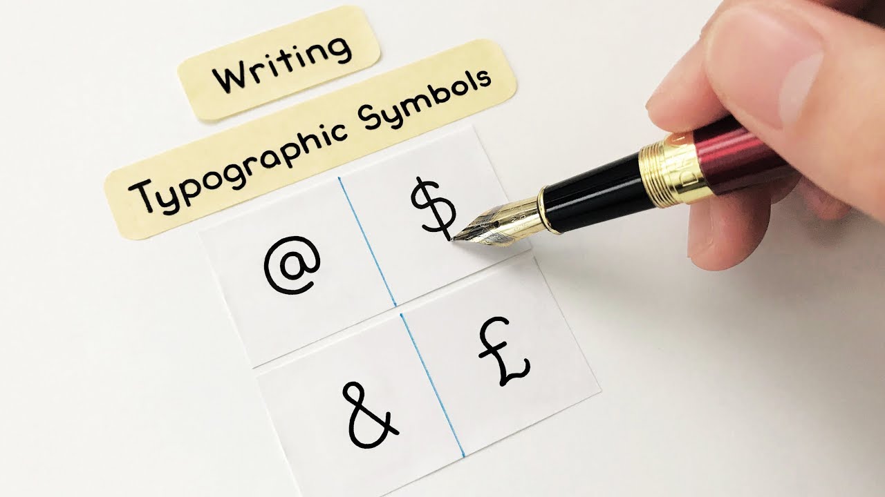 writing symbols