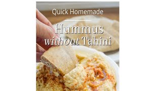 Quick Homemade Hummus Without Tahini  |  AnOregonCottage.com