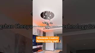 Creative Pebble Ceiling Light Soft Glow Living Room & Bedroom Decor Lamp #PebbleCeilingLight