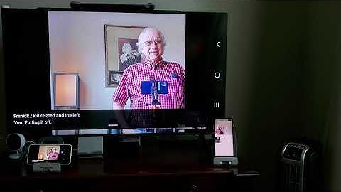 Google Meet with automatic transcription feature... live closed caption in video call