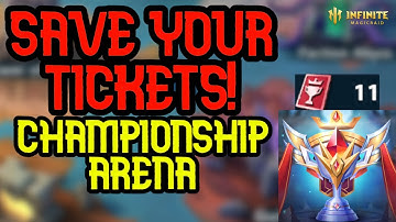 Championship Store Your Tickets? - Infinite Magicraid
